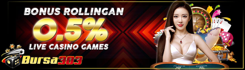 BONUS ROLLINGAN 0.5% LIVE CASINO